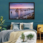 Bayou Lafourche Dock Sunrise Wall Art