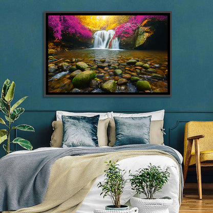 Phu Soi Dao Waterfall at Dusk Wall Art
