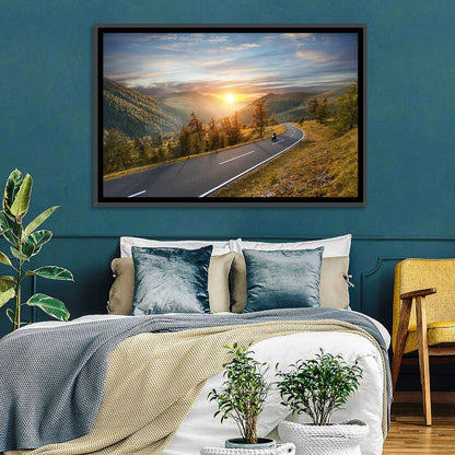 Alpine Highway at Golden Hour Wall Art