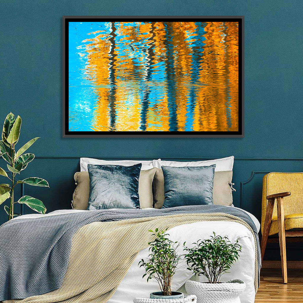 Blue Autumn Reflection Wall Art