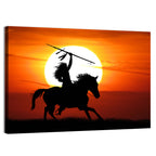 Native American Rider at Sunset Wall Art