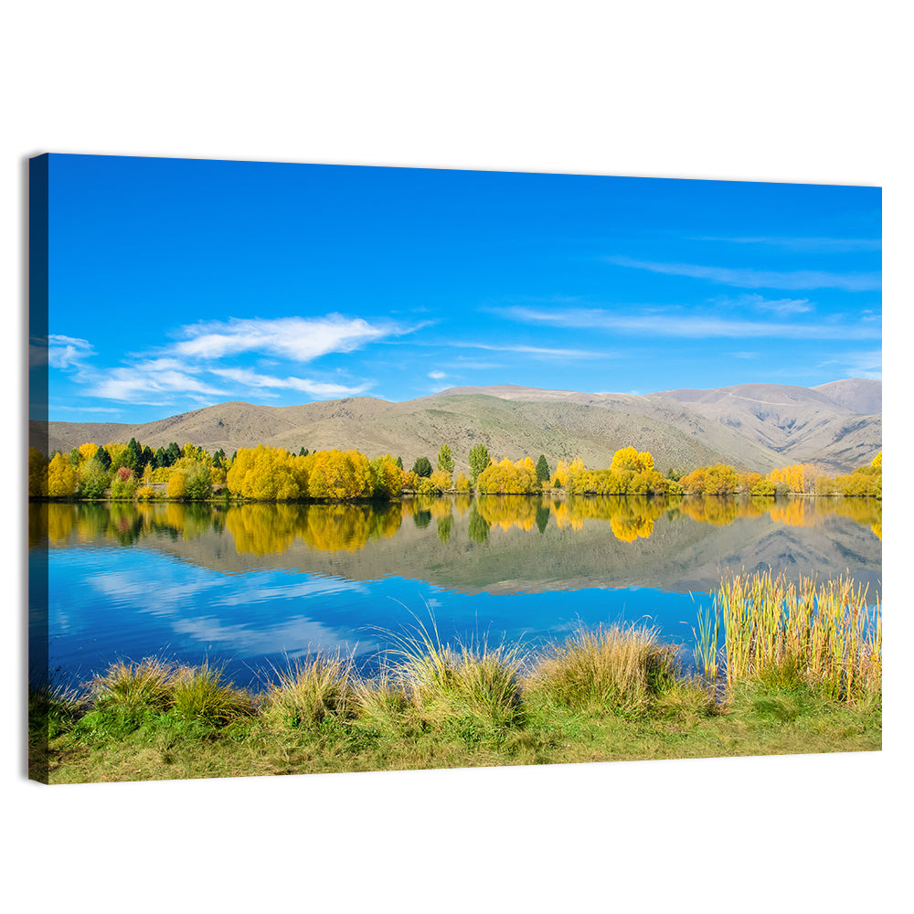 Ruataniwha Autumn Reflection Wall Art