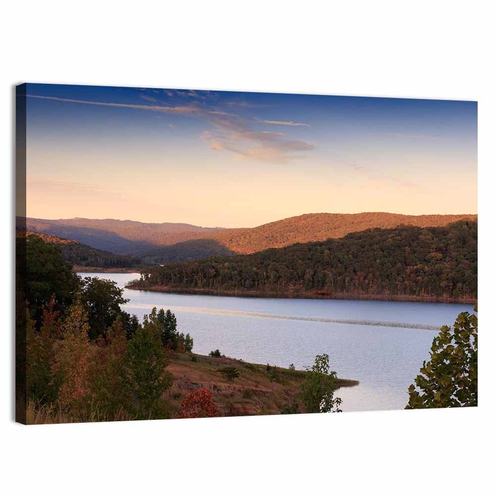 Fort Smith Lake at Golden Hour Wall Art