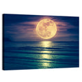 Supermoon Over Calm Sea Wall Art
