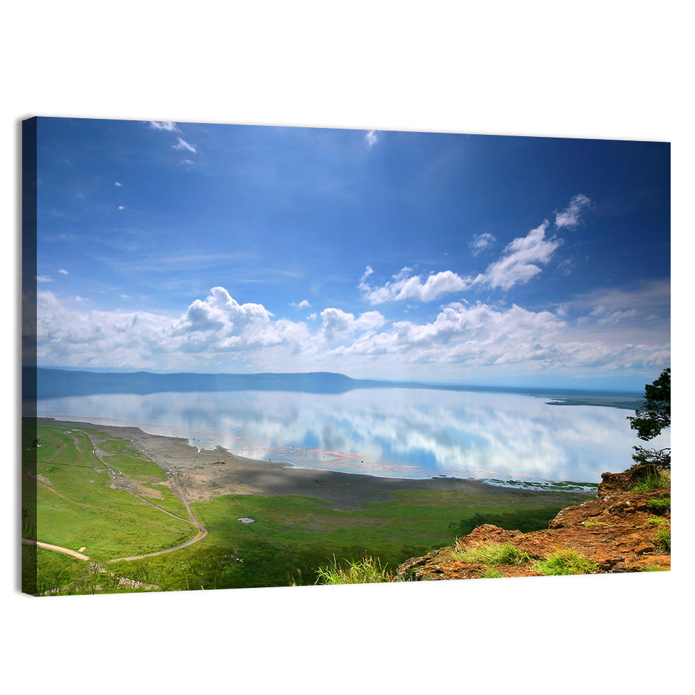 Lake Nakuru Cliffside Reflection Wall Art