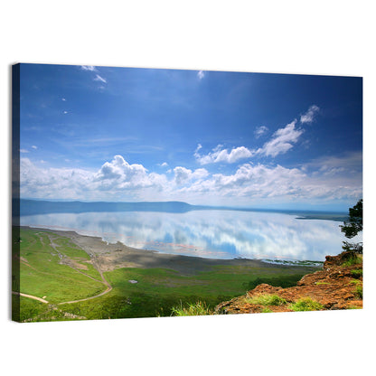 Lake Nakuru Cliffside Reflection Wall Art
