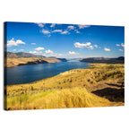 Golden Grass at Kamloops Lake Wall Art
