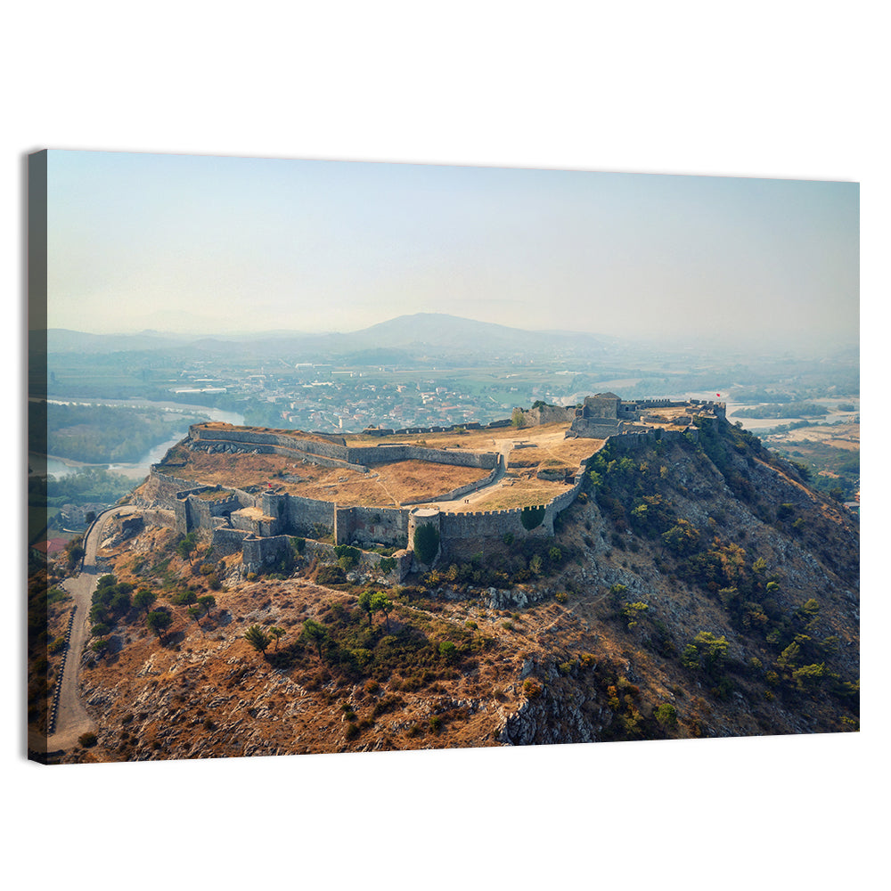 Rozafa Castle Aerial View Wall Art