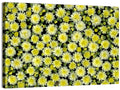 Yellow Chrysanthemum Bloom Pattern Wall Art