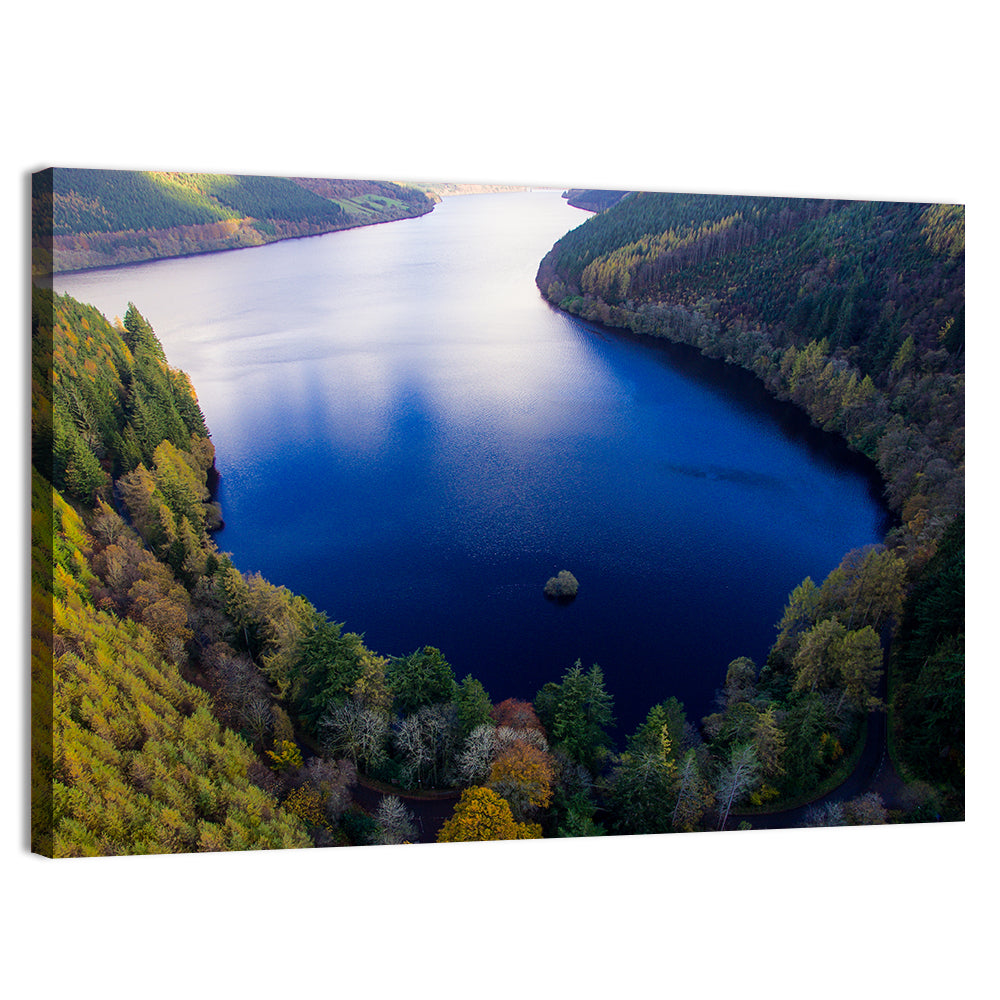 Lake Vyrnwy Aerial View Wall Art
