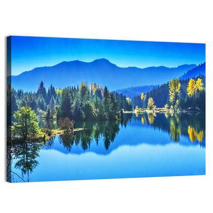 Gold Lake Reflection Wall Art