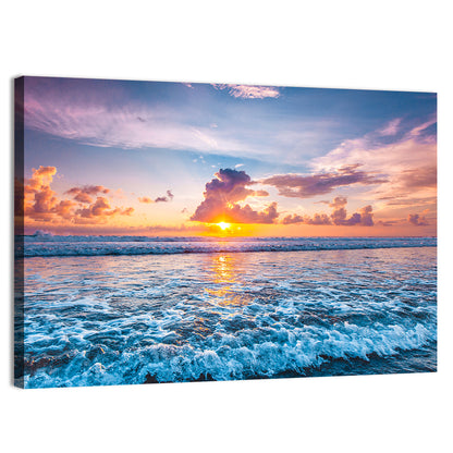 Sunburst Ocean Wave Wall Art