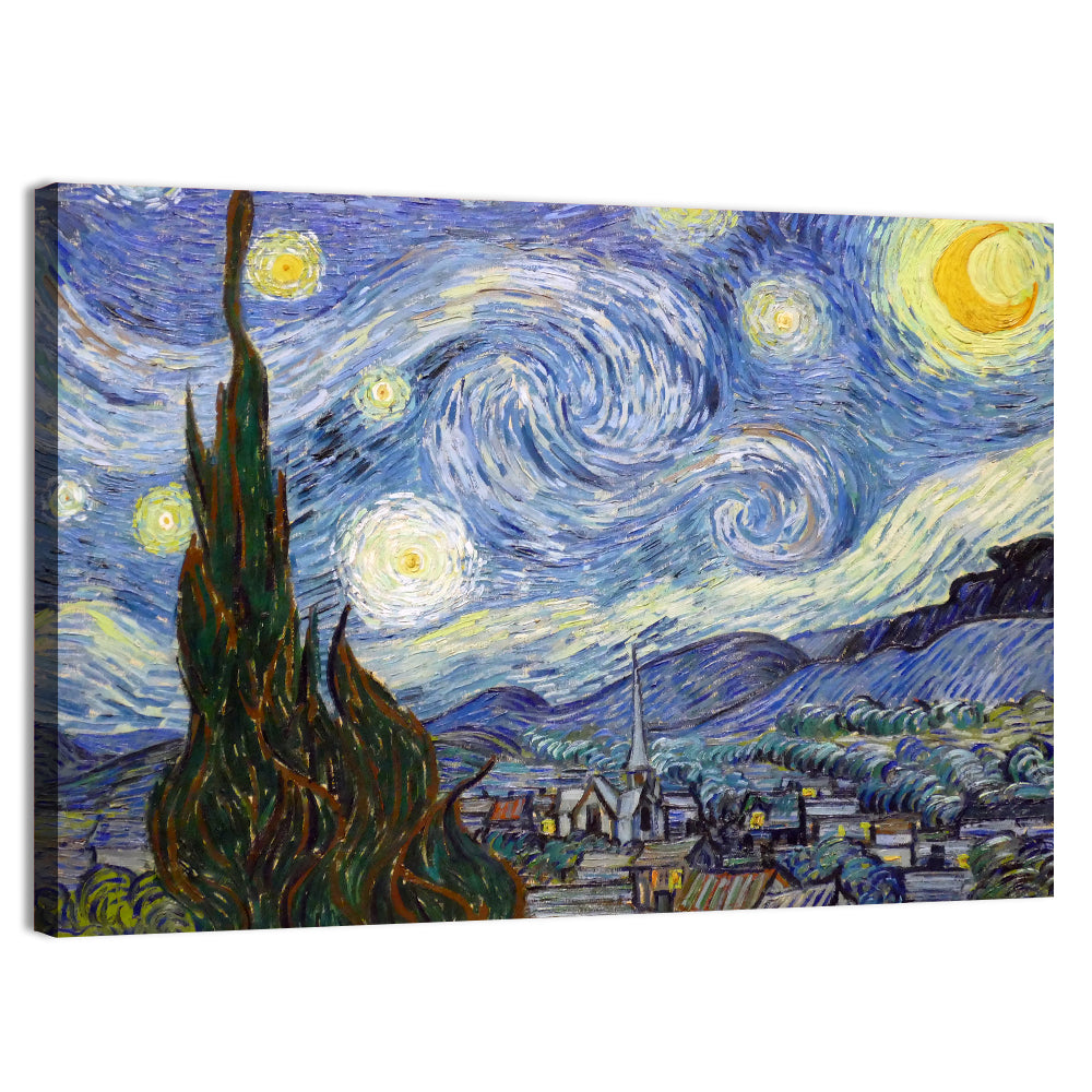 Starry Night Over Saint-rémy Wall Art