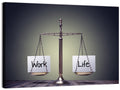 Metallic Scale: Work and Life Wall Art