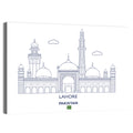 Lahore Skyline with Badshahi Mosque Wall Art