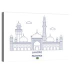 Lahore Skyline with Badshahi Mosque Wall Art
