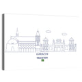 Karachi Skyline with Mazar-e-quaid Wall Art