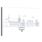 Karachi Skyline with Mazar-e-quaid Wall Art