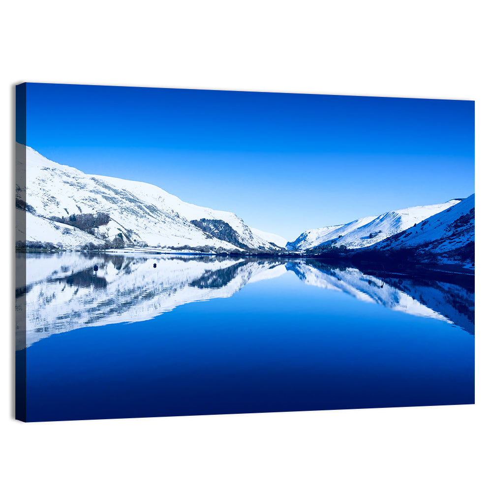 Tal Y Llyn Winter Reflection Wall Art