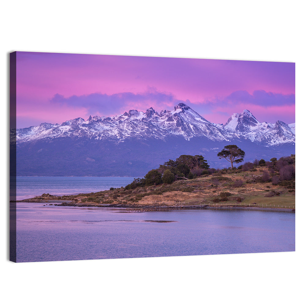 Beagle Channel Purple Dawn Wall Art
