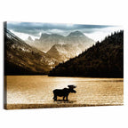 Moose at Waterton Lake Wall Art