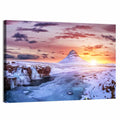 Kirkjufell Mountain Sunset Wall Art