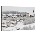 Oberstaufen Winter Village Wall Art