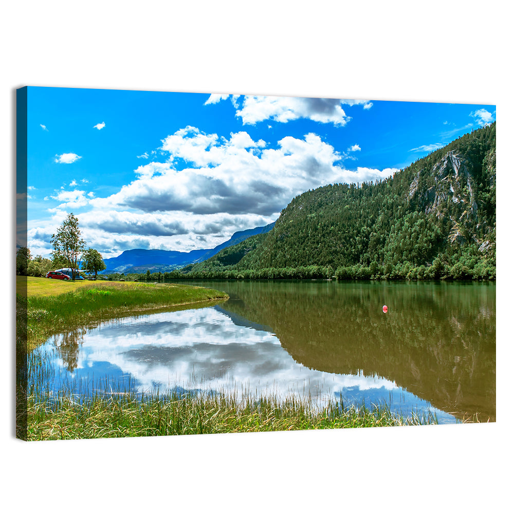 Lake Mjosa Reflection Wall Art