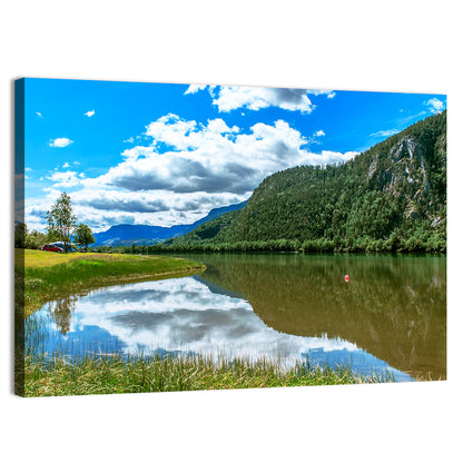 Lake Mjosa Reflection Wall Art