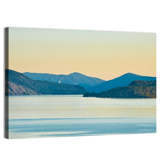 Lake Pend Oreille at Golden Hour Wall Art