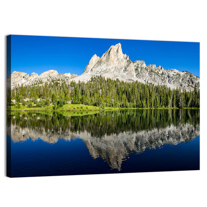 Sawtooth Peaks at Alice Lake Wall Art