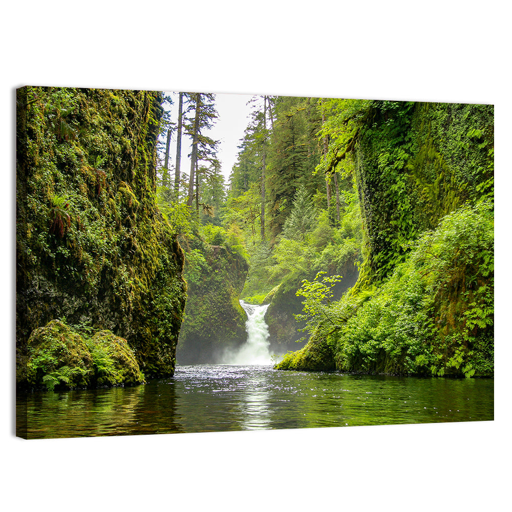 Punch Bowl Falls, Cascade Locks Wall Art, canvas print, landscape