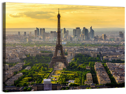 Eiffel Tower at Golden Hour Wall Art