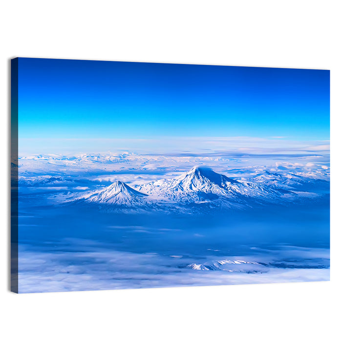 Mount Ararat Above Clouds Wall Art as a canvas print