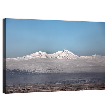 Mount Aragats Winter Landscape Wall Art