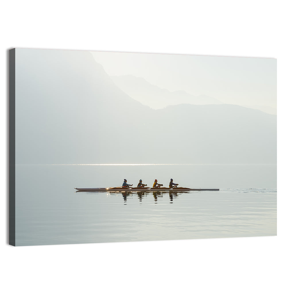 Four Rowers on Lake Lugano Wall Art