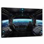 Grunge Spaceship Cockpit Wall Art