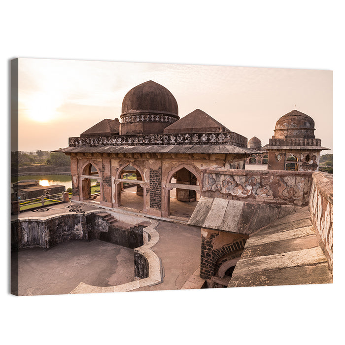 Jahaz Mahal, Mandu India Wall Art as a canvas print