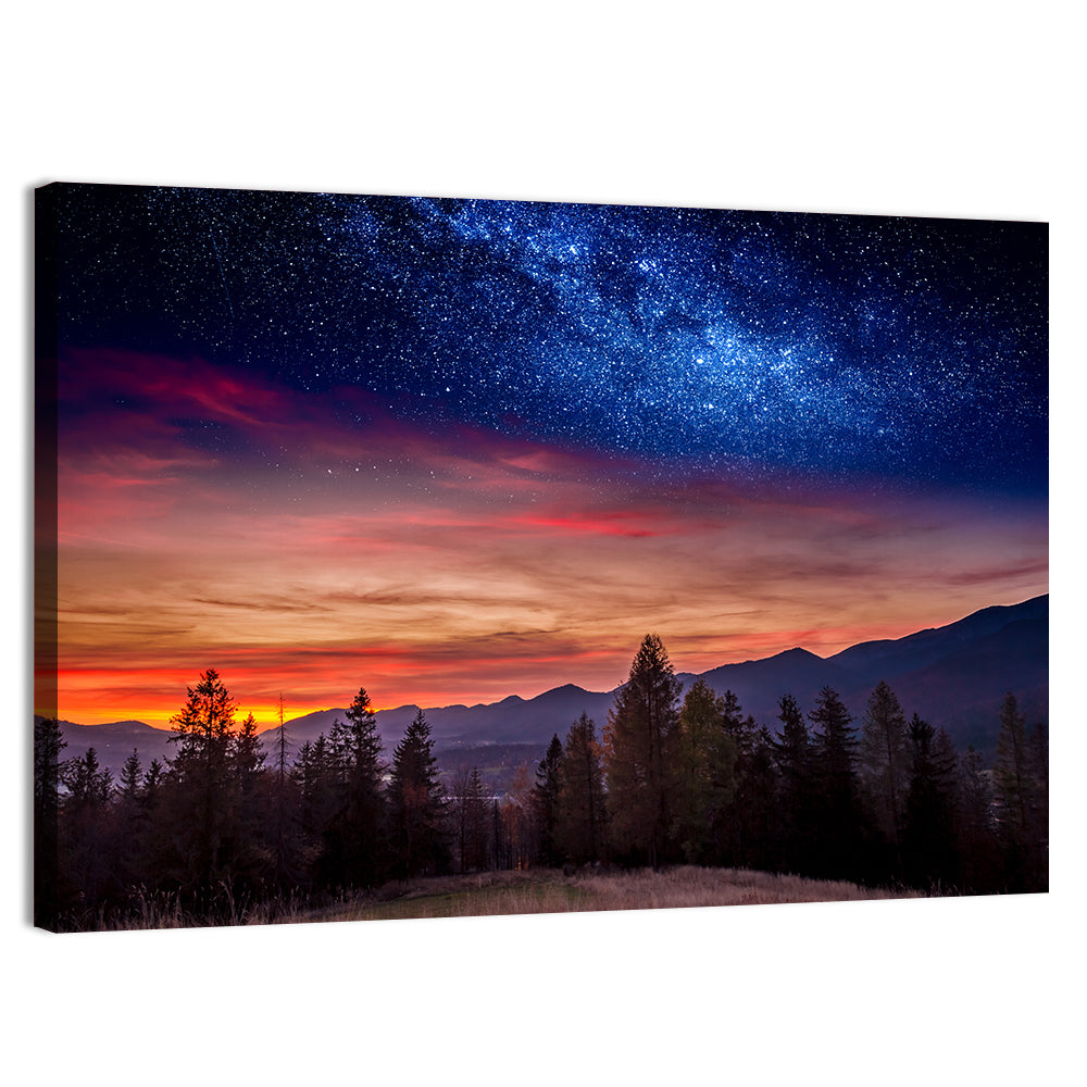 Tatras Mountain Sunset Wall Art, canvas print, landscape