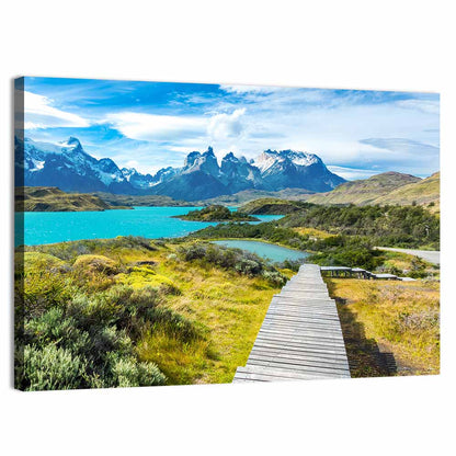 Torres Del Paine Boardwalk to Turquoise Lake Wall Art