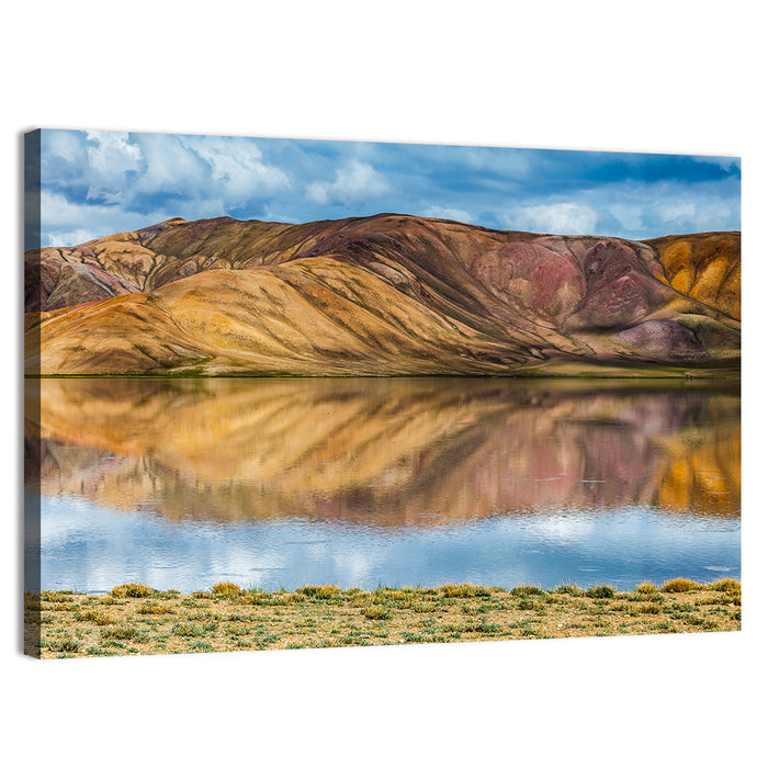 Bulunkul Lake Reflection Wall Art as a canvas print