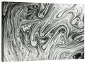 Ink Swirl Monochrome Abstract Wall Art