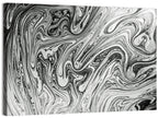 Ink Swirl Monochrome Abstract Wall Art