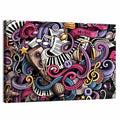 Music Doodle Illustration Wall Art