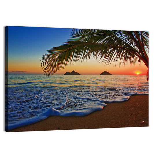 Lanikai Beach Sunset Wall Art