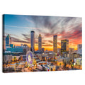 Atlanta Skyline with Skyview Wheel Wall Art