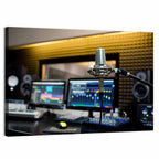 Studio Microphone Close-up Wall Art