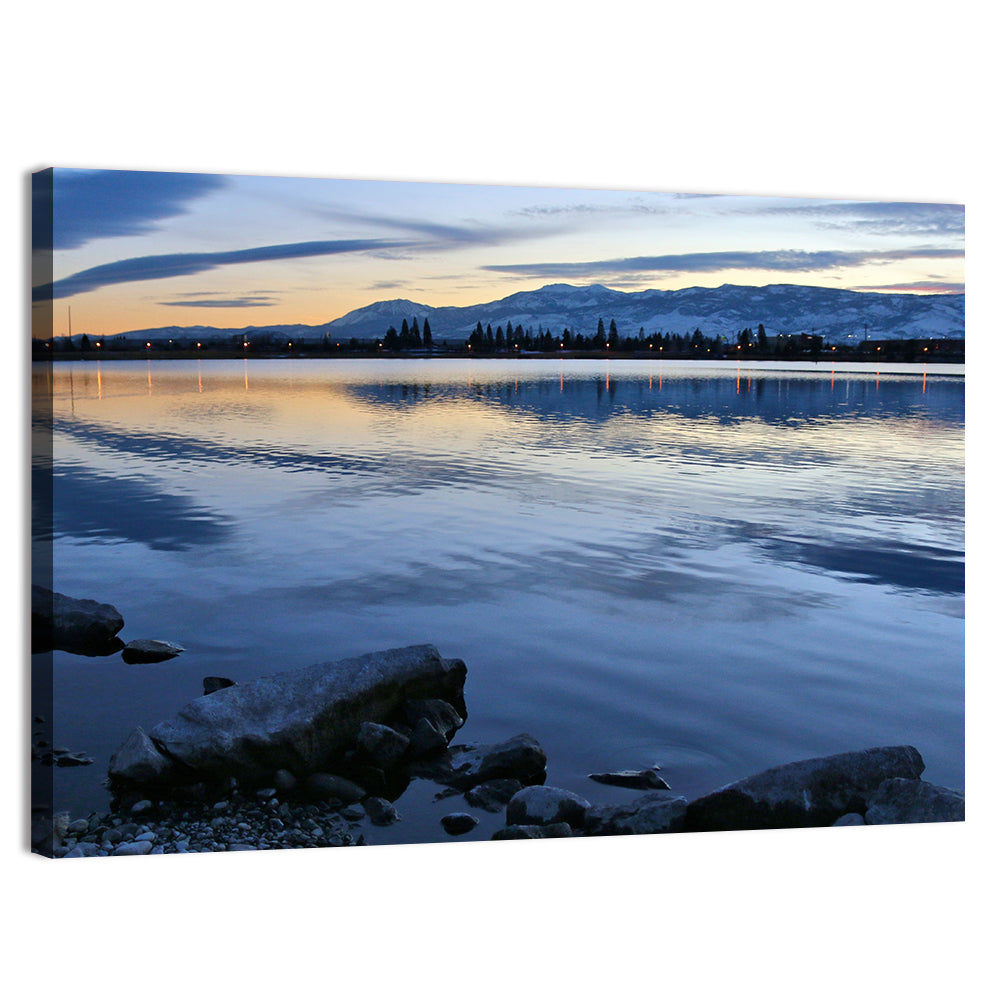 Sparks Marina Twilight Reflection Wall Art