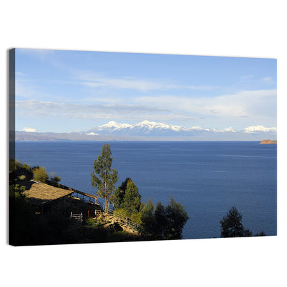 Lake Titicaca Thatched Roof View Wall Art