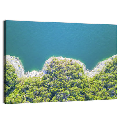 Lake Travis Shoreline Aerial Wall Art